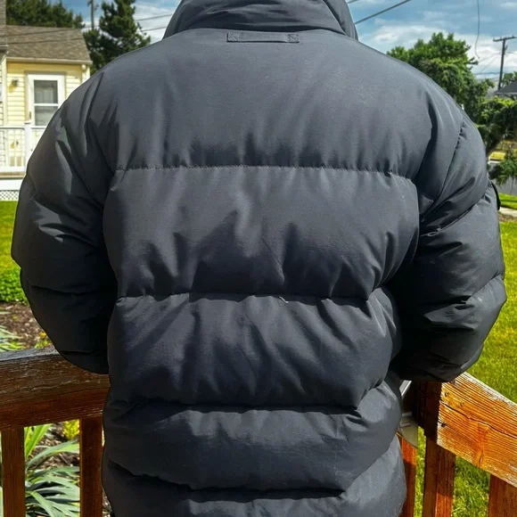 Vintage 1990s Ralph Lauren Polo Sport Black Down Puffer Coat Jacket Size XL